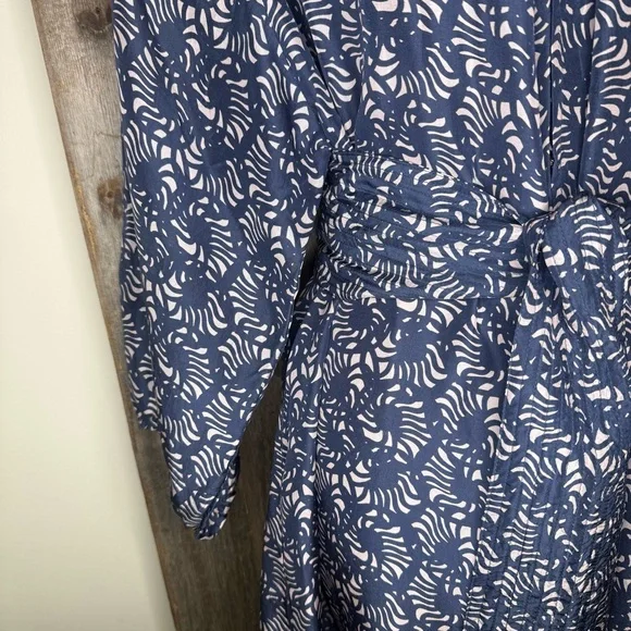 Apiece Apart Isla Wide Leg Jumpsuit 100% Silk Block Print Size 2 - Picture 6 of 16